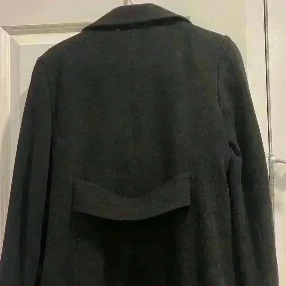 Larry Levine Design Lambswool & Cashmere Peacoat - Picture 7 of 10